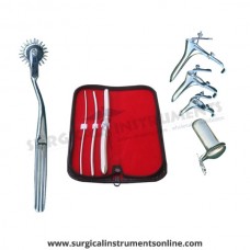 Hegar uterine dilator 3 pieces set,3-4, 5-6, 13-14, pinwheel, grave 3pcs, collin large